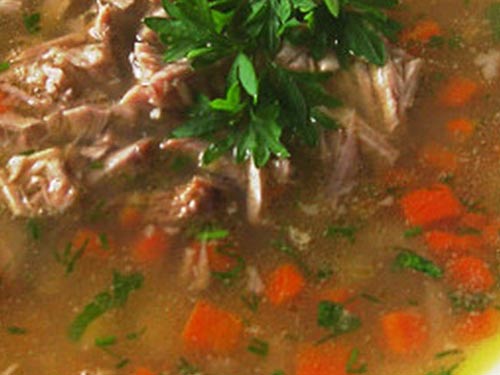 Фасолевый суп с мясом